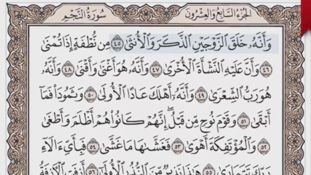 القرآن الكريم بالصفحات صوت وصورة ص/ 528 الشيخ محمود خليل الحصري بمد المنفصل