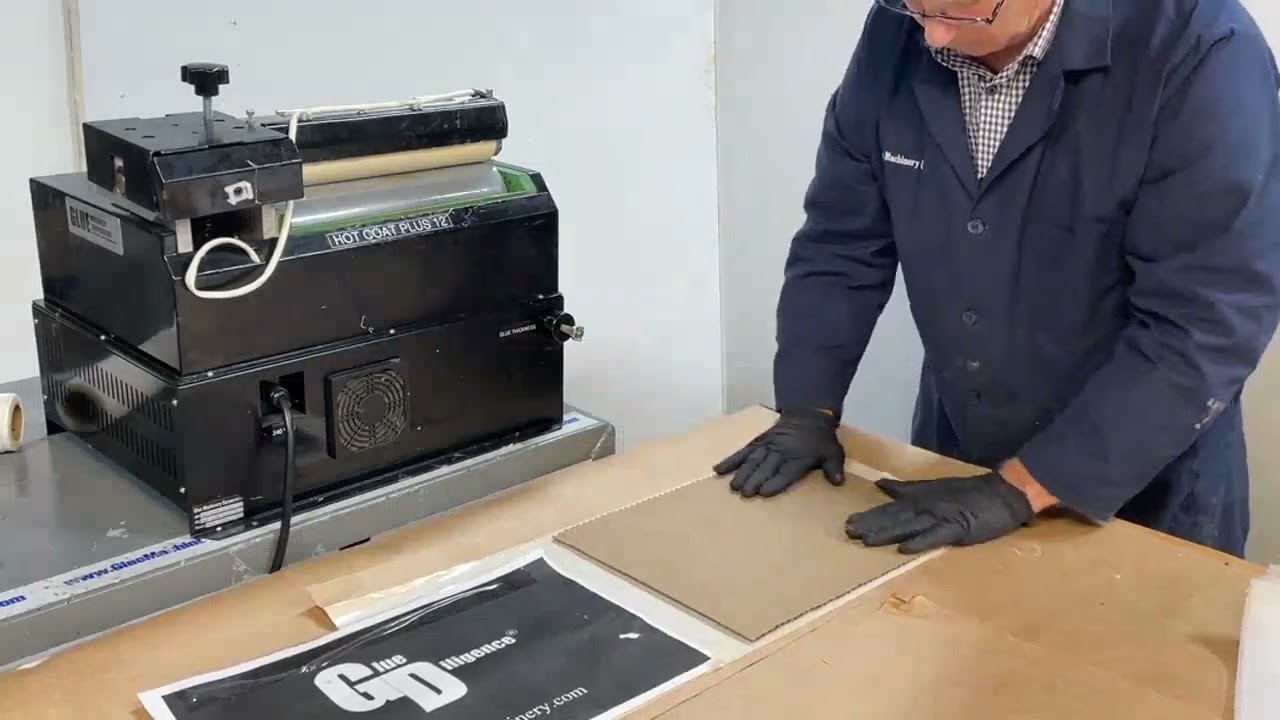 Apply hot melt to thin sheets of foam and bond to corrugate flutes
