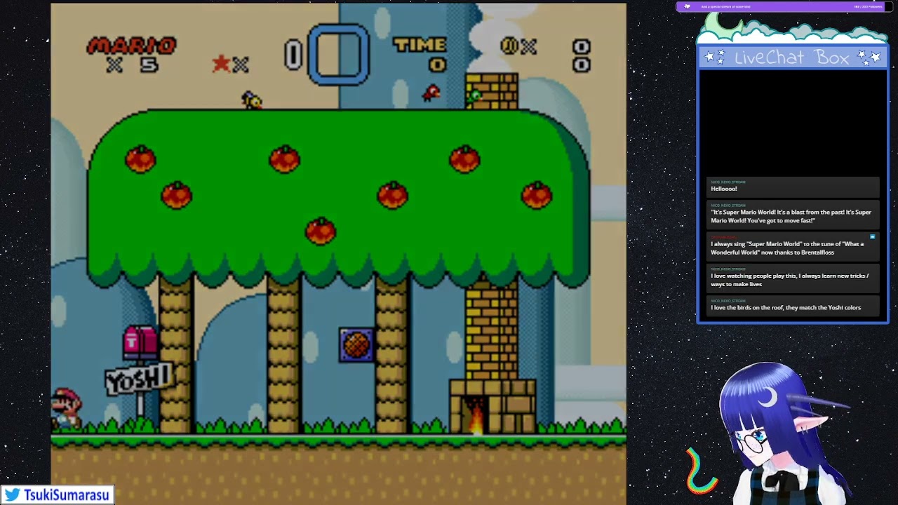 Tsuki plays Super Mario World, 96 Stars All Level Ends