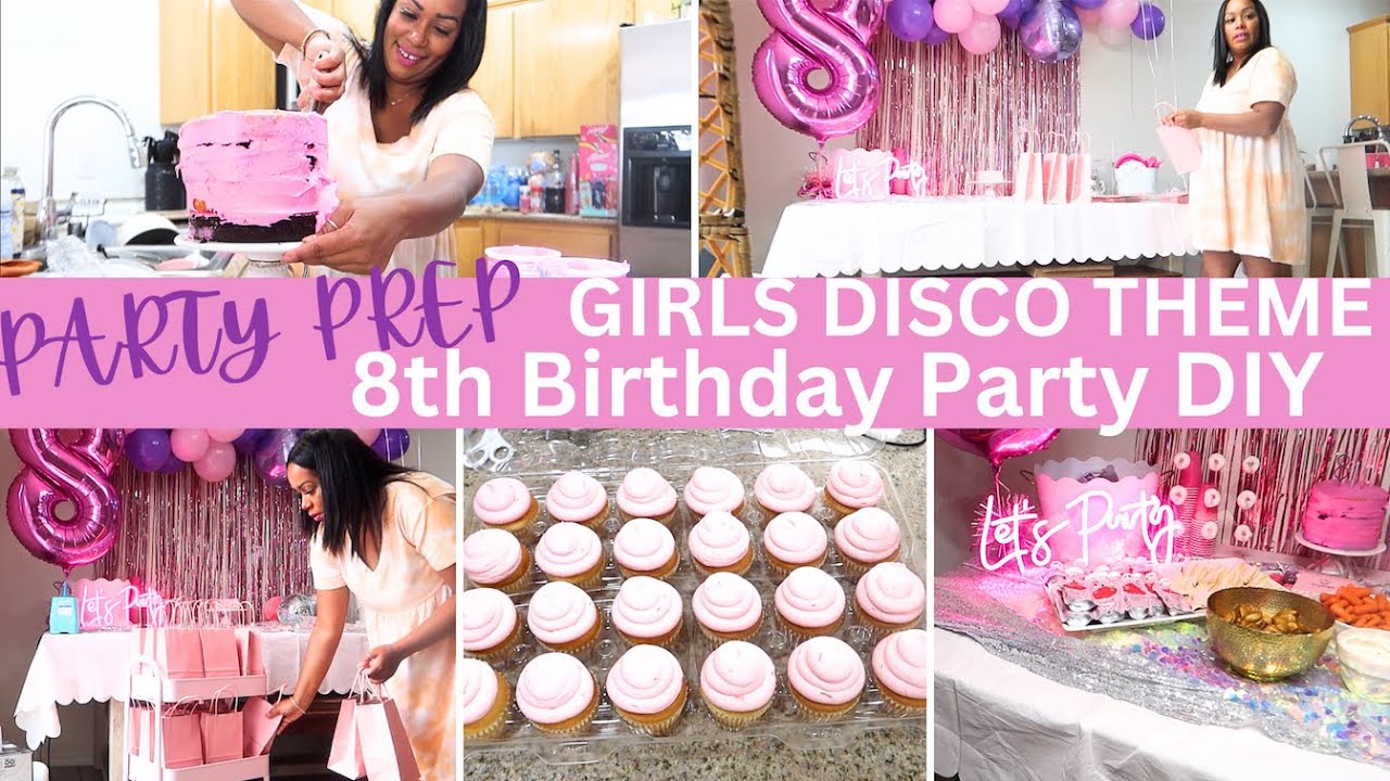 *NEW* GIRLS THEME BIRTHDAY PARTY | DISCO THEME PARTY PREP & DIY | BALLOON GARLAND DIY | CRISSY MARIE
