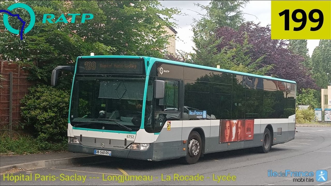 Bus 199 RATP - Citaro Facelift N°6752 Hôpital Paris-Saclay --- Longjumeau - La Rocade - Lycée