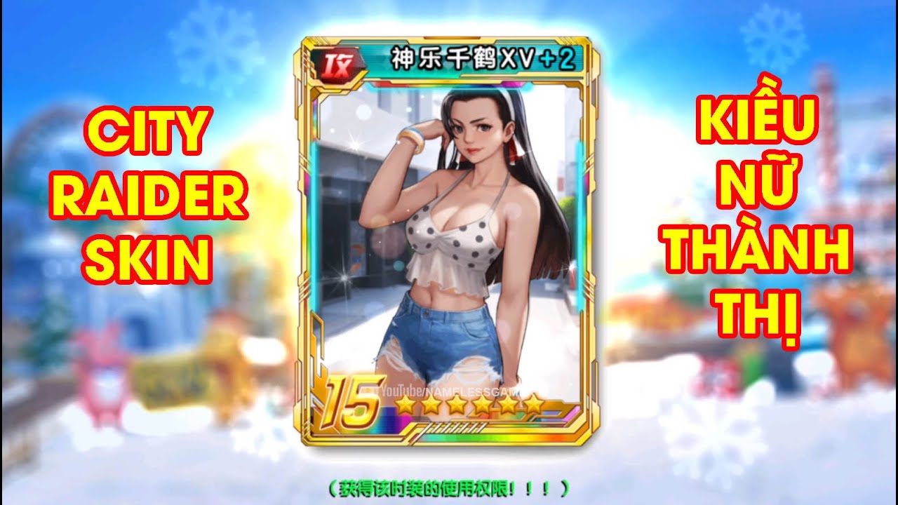 ☘ KOF98UMOL CN Obtain Chizuru XV City Raider Skin (都市丽影神乐千鹤XV - ちづるXV Ver) - Nemuless❀