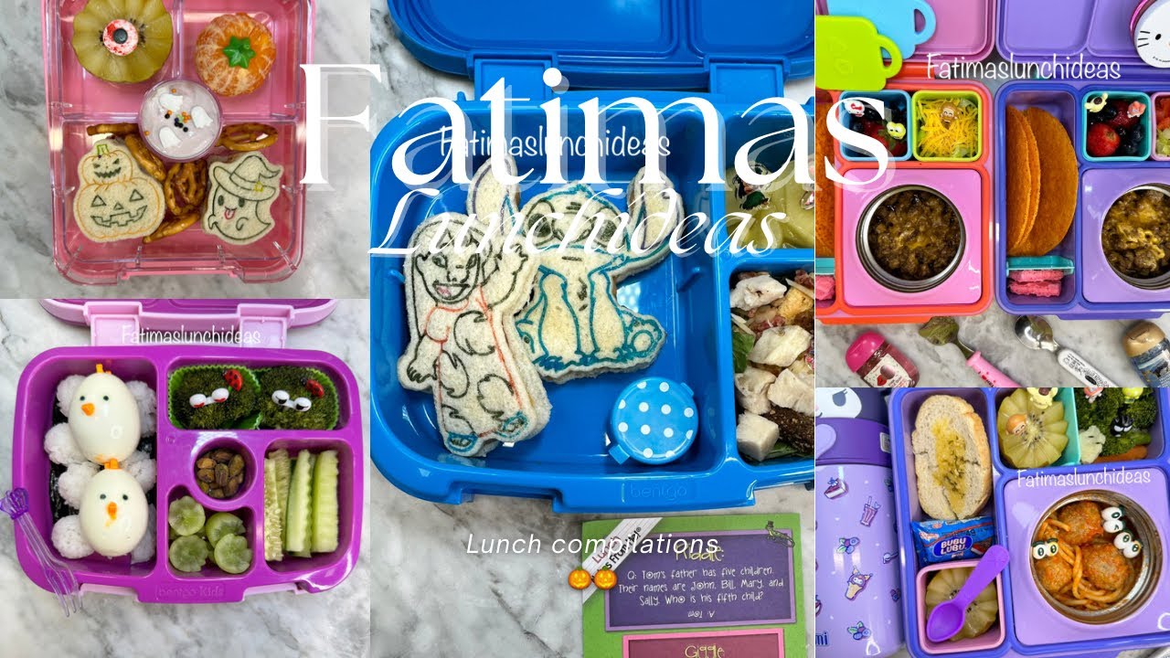 Weekly lunch box compilations 💙 Aquí las Loncheras escolares de la semana ☺️ #momlife #lunchideas