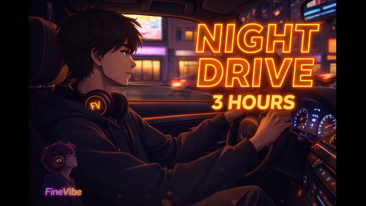 FineVibe-night drive-lofi 3 hour mix