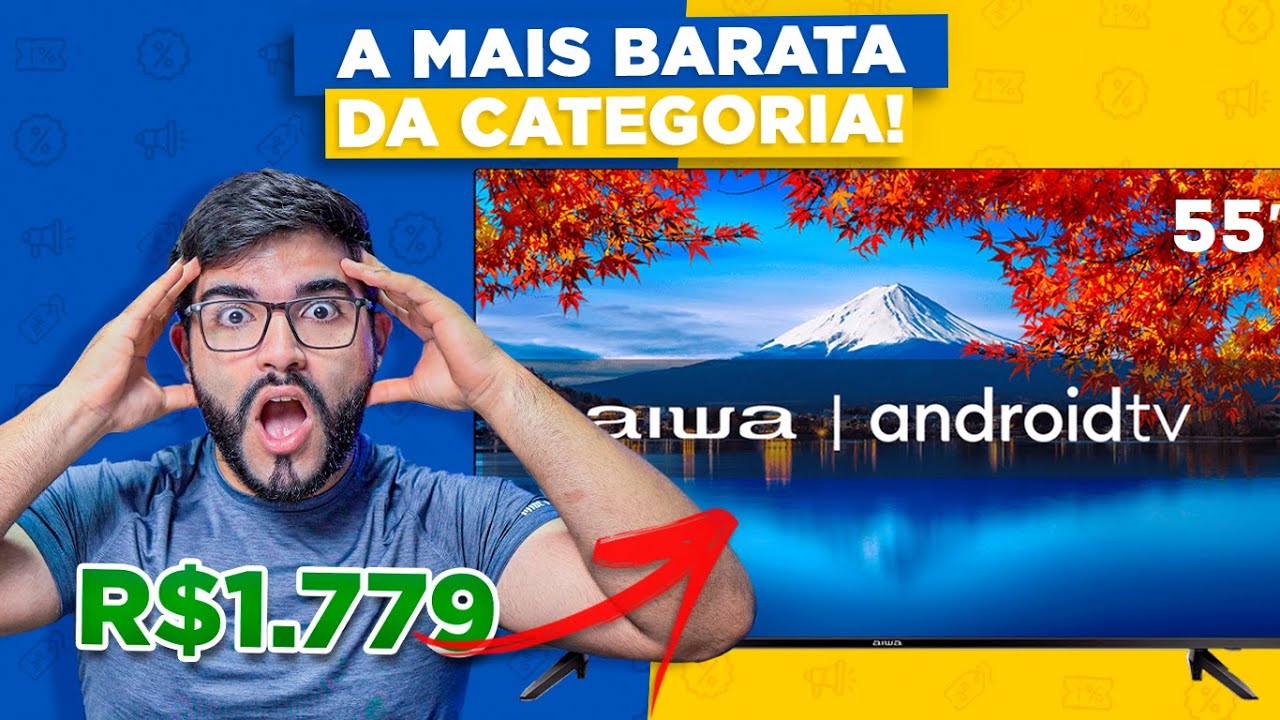 A Smart TV MAIS BARATA de 55