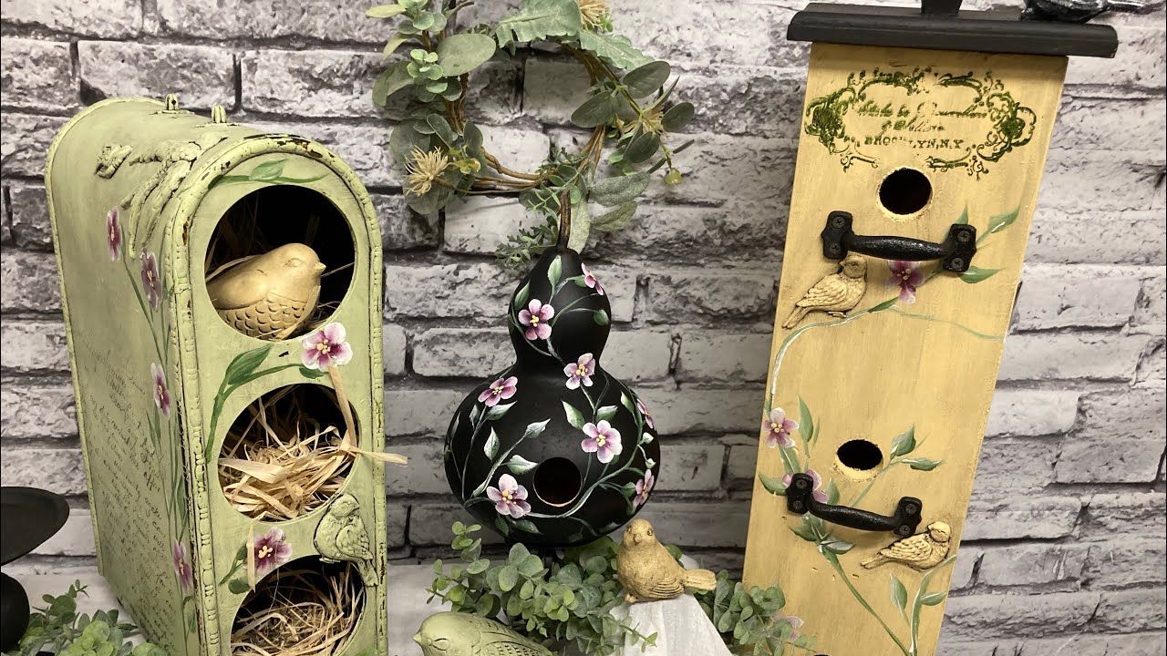 DIY Everyday Household items into Birdhouses
