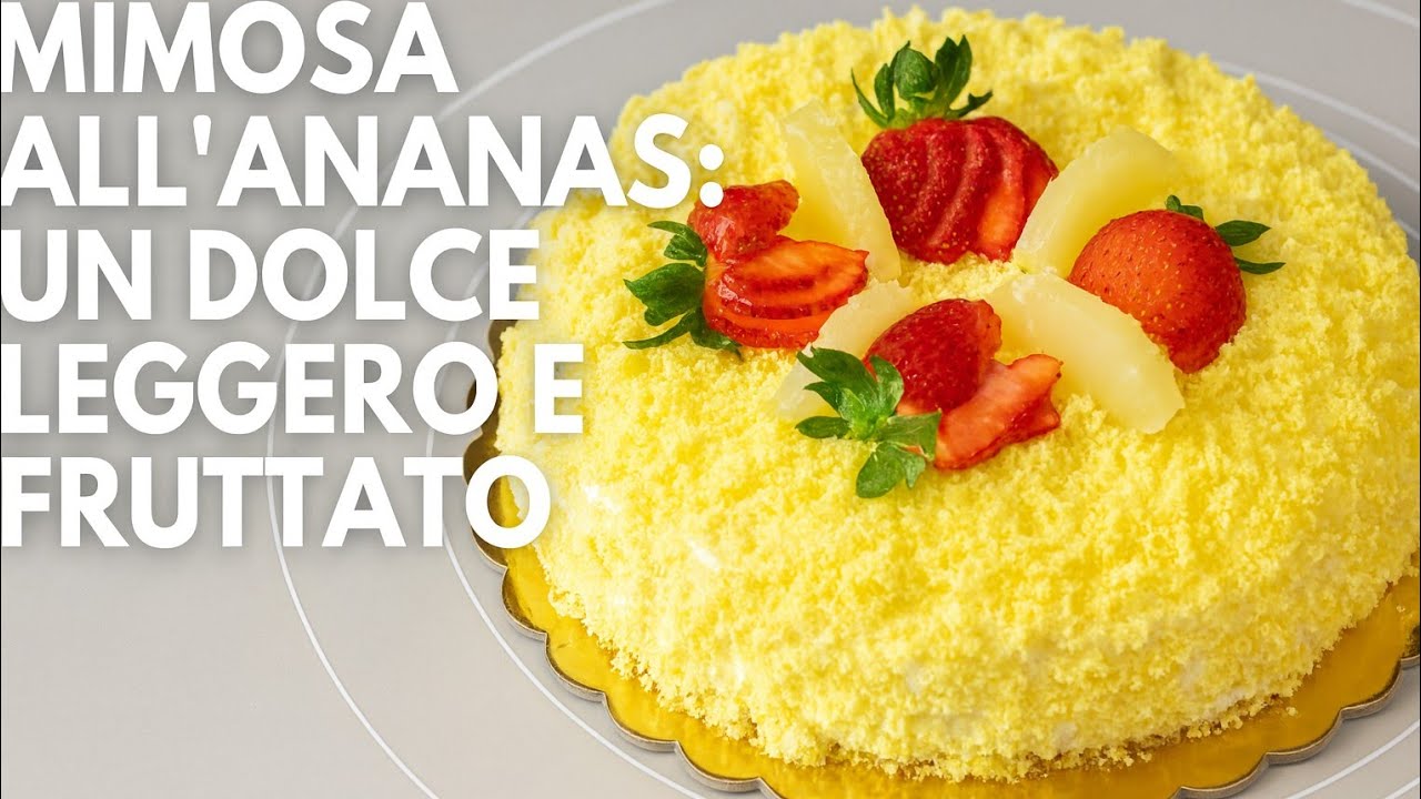 Torta Mimosa all’Ananas: fresca, leggera, irresistibile