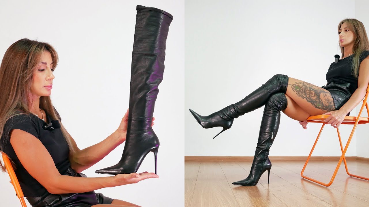 Unveiling Catherina's Unbelievable High Heel Secret: OTK Boot Game Changer