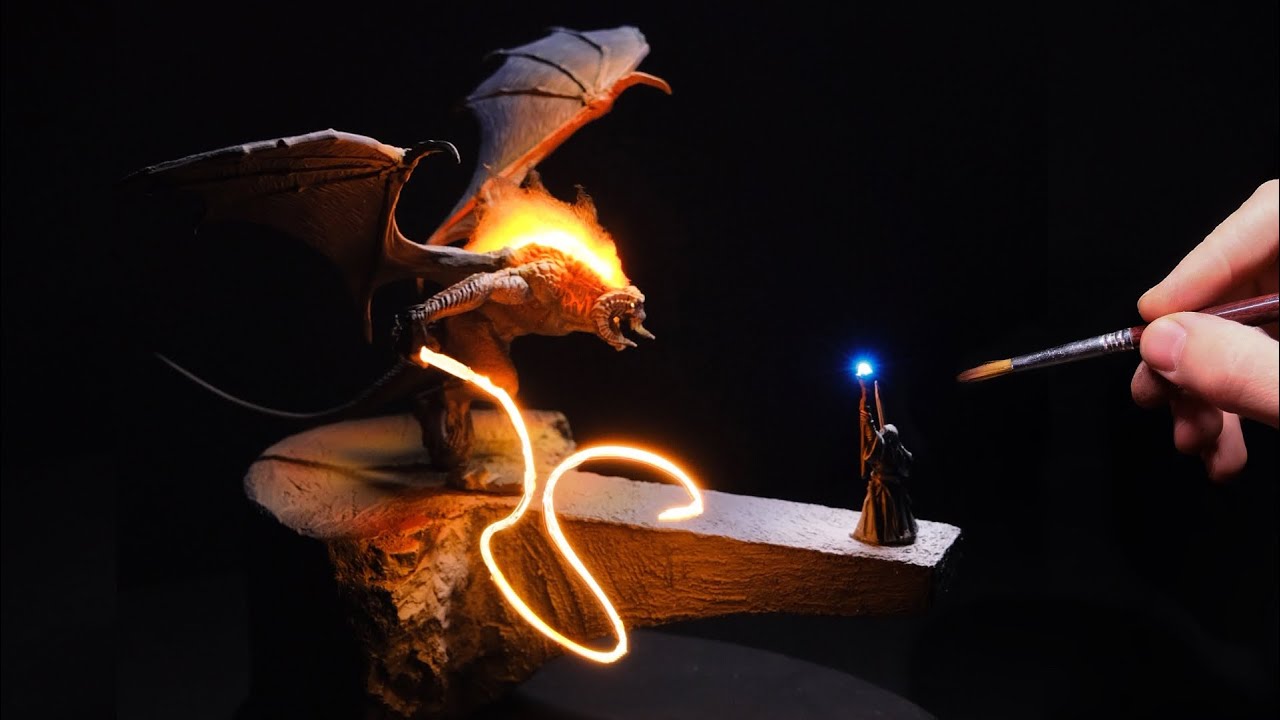 Fire Demon vs Old Man Diorama The Ultimate Diorama Showdown!