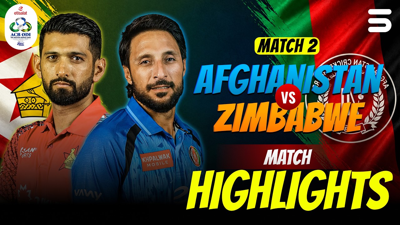 Match Highlights | Afghanistan vs Zimbabwe | Match 2 | ODI Tri-Series 2026 | M9R1K