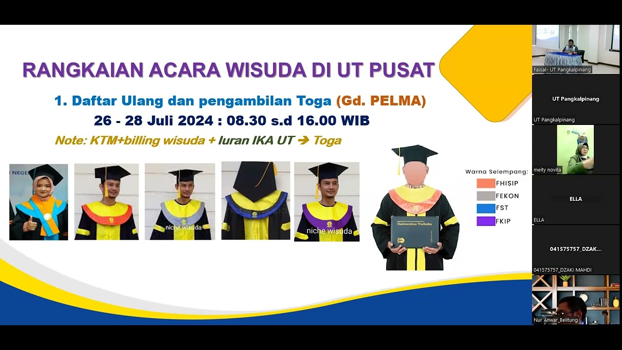 Pengarahan Peserta Wisuda UT-Pusat