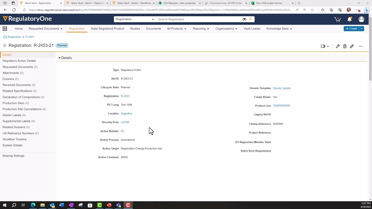 SND Project: Creating a Regulatory Action