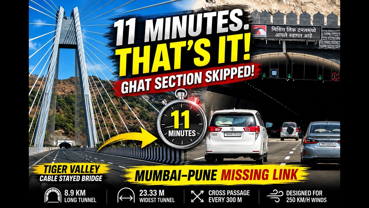 Driving Through Mumbai Pune Expressway Missing Link | 11 Minutes to Skip the Ghats.