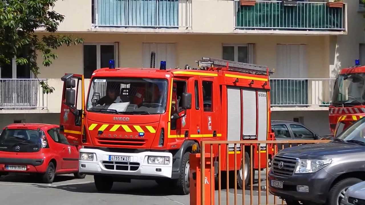 D&eacute;part FPT 2 EVREUX (27, POMPIER DE L'EURE) HD