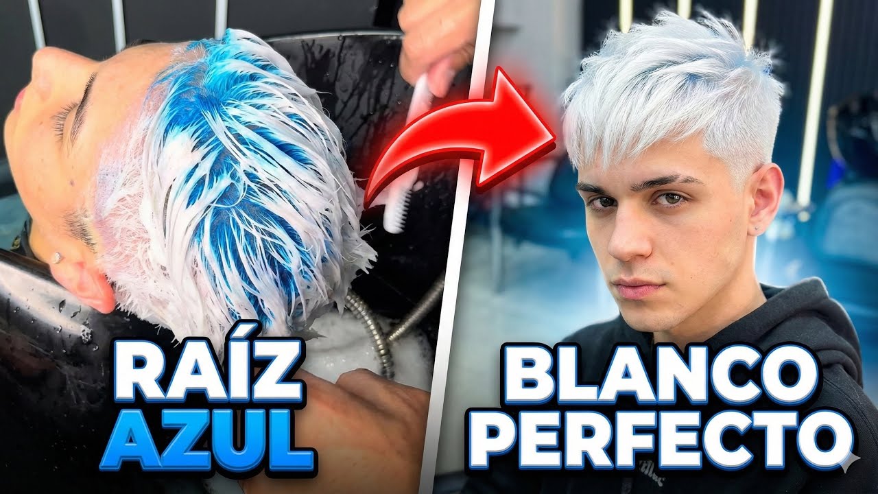🥶 &iquest;RA&Iacute;Z AZUL? La T&eacute;cnica Secreta que Blanquea el Cabello al Instante (Sin Manchas)