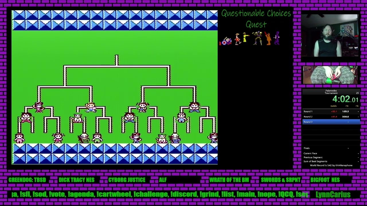 Palamedes Tournament% speedrun 10:11 by LynnCarius
