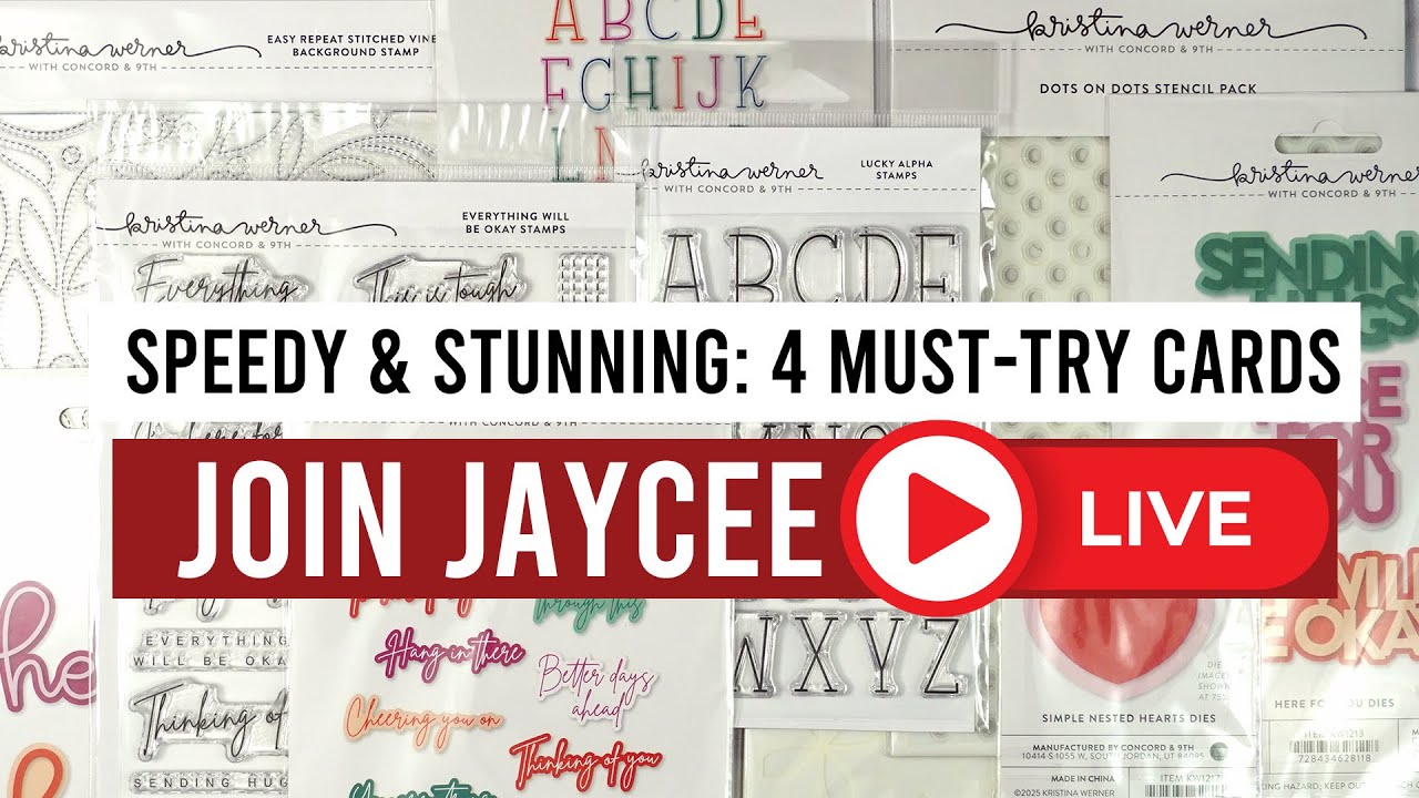 Will I FINISH 4 CARDS? Kristina Werner November 2025 Release | Join Jaycee Live