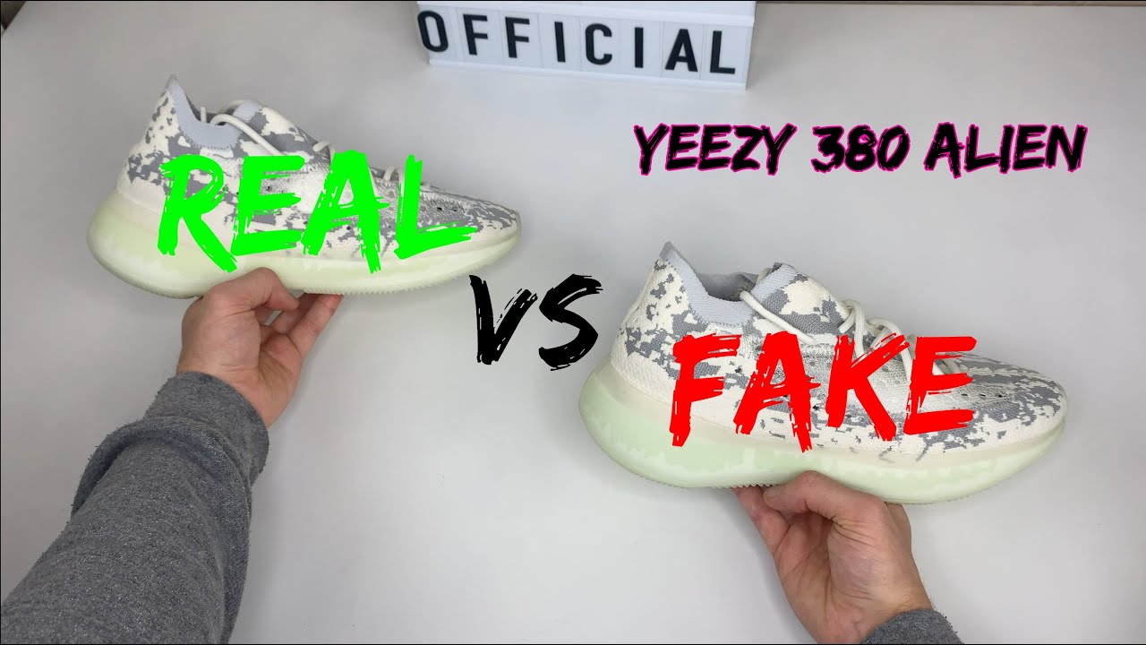 ADIDAS YEEZY 380 ALIEN COMPARISON REAL VS FAKE!
