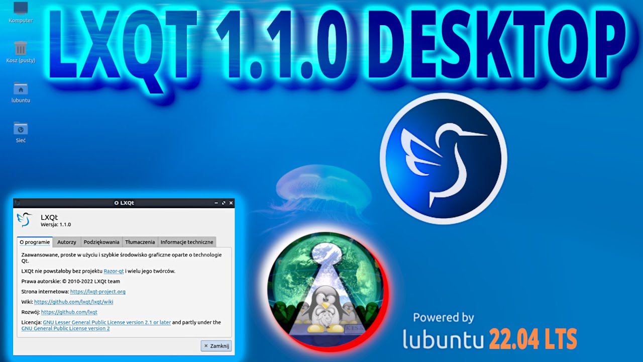 Najnowsza wersja LXQT 1.1.0 czyli jak wygląda najlżejszy pulpit na przykładzie Linux Lubuntu 22.04