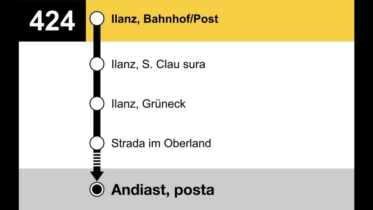 PAG Ansagen • 424 • Ilanz – Waltensburg/Vuorz – Andiast