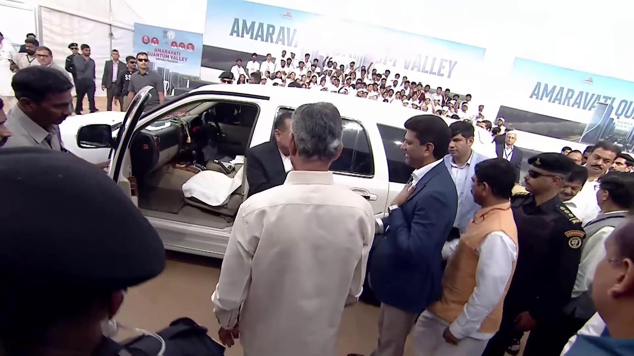Hon'ble Union Minister, Hon’ble CM Participates in Quantum Valley Foundation Stone Laying Ceremony