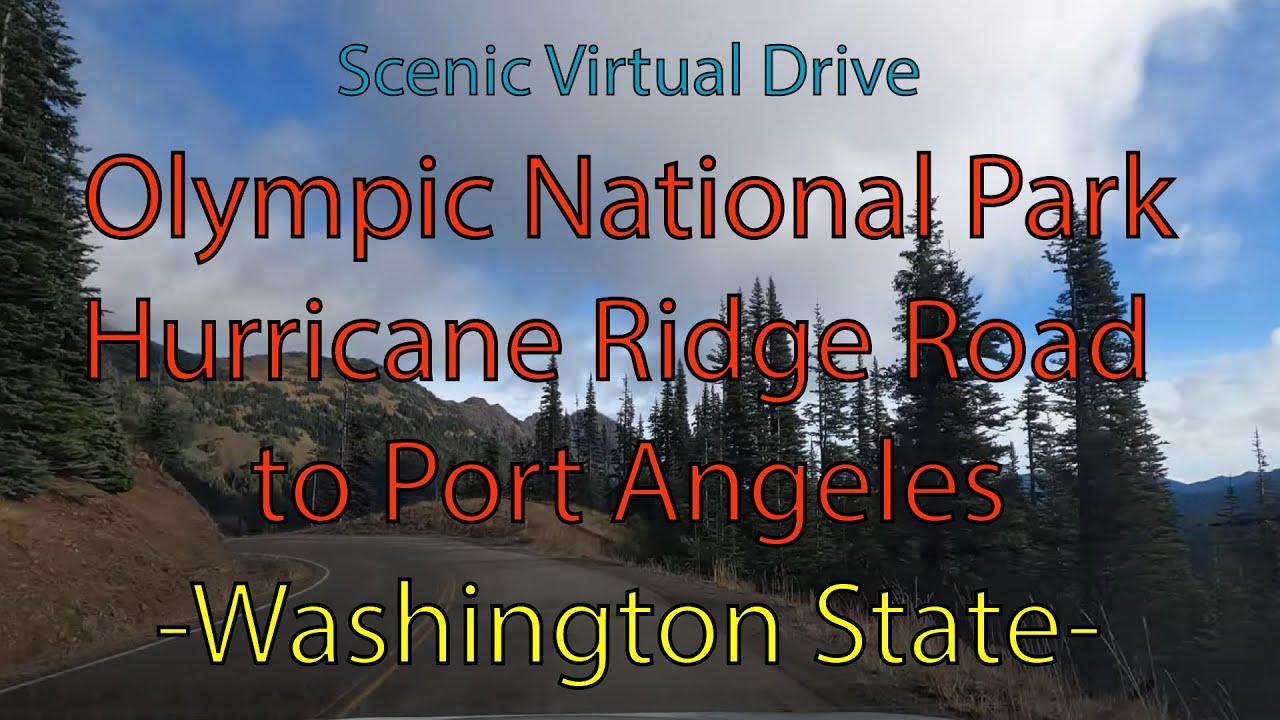 4k/60 Scenic Drive - Olympic National Park: Hurricane Ridge Road to Port Angeles