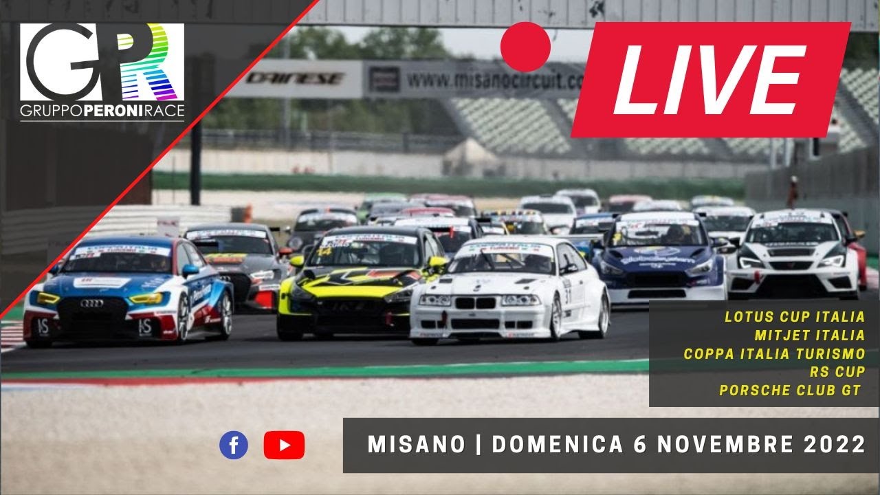 PeroniRace | Live Streaming Misano - 6 Novembre 2022 (pomeriggio)