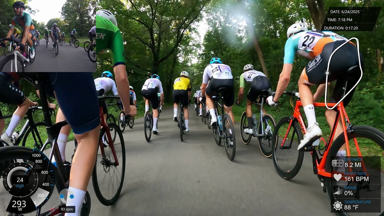 Bryan Park Crit #5 2025 - Surviving the heat and protecting the breakaway