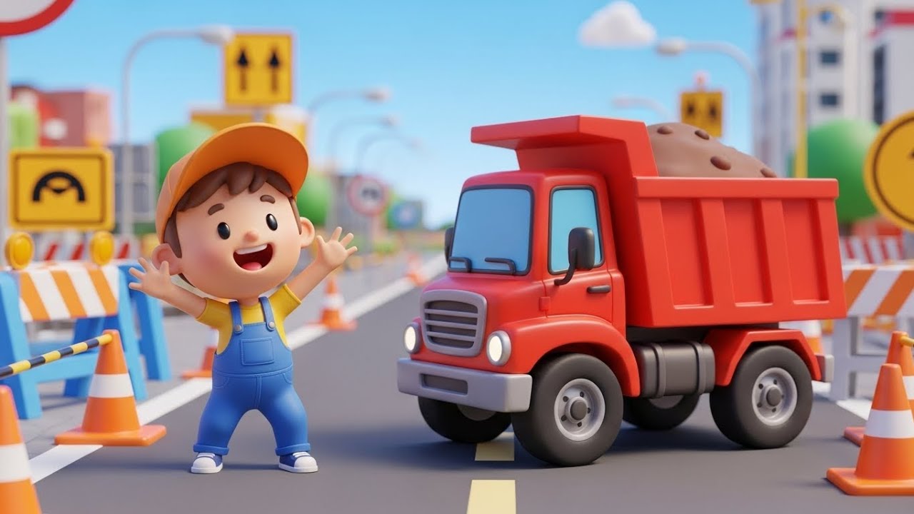 Big Construction Trucks ABC Song for Kids | Alphabet Song, Popular Nursery Rhyme, Baby Songs & Kids