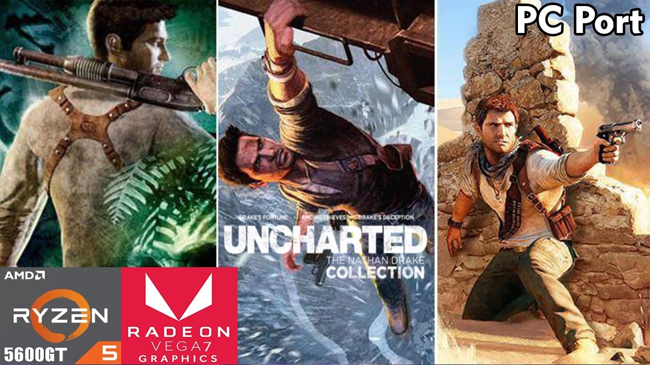 Uncharted Trilogy PC Port | Тест производительности Ryzen 5 5600GT Vega 7