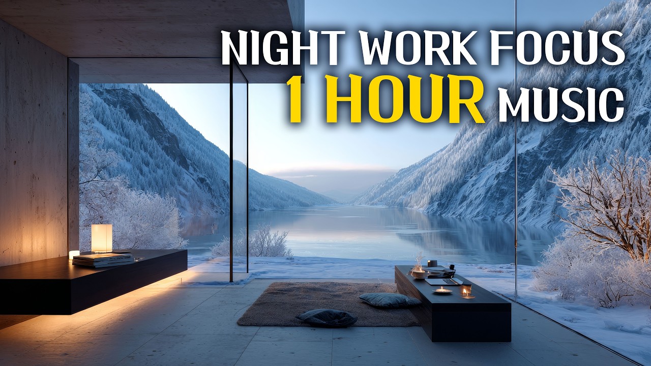 Night Work Focus Session – 1 Hour Minimal Background Music