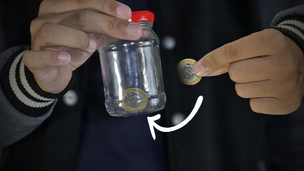 Deixe geral ESPANTADO com essa MÁGICA! Moeda no POTE! (Tutorial)