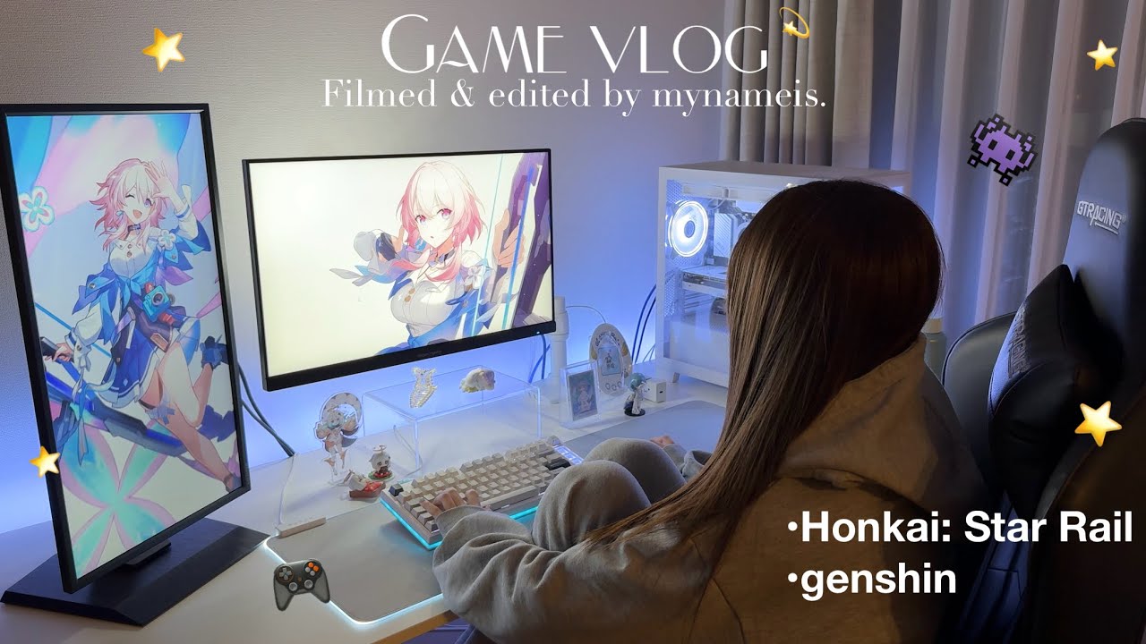 Vlog | ガチャ運どこいった( ˘ω˘)❔のんびり原神.崩壊スターレイル🎮💫V推し社会人OLの日常⚓️