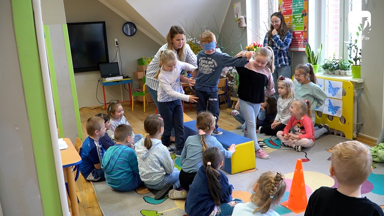 Niebieskie Igrzyska w Przedszkolu Publicznym w Szczecinku