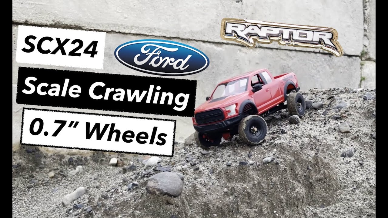 SCX24 Ford Raptor Scale Crawl on 0.7