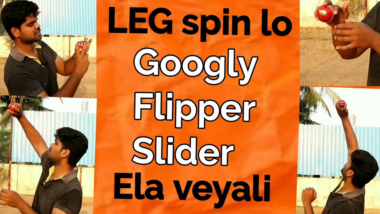 Googly, Top spin, Flipper, LEG break grips || 【తెలుగు】 || Ravi krishna Cricket||