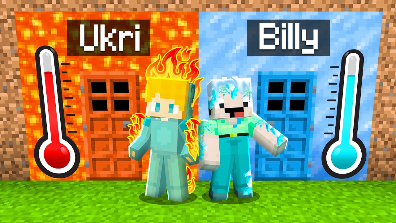 Billy FEUER vs Ukri EIS Tür Survival Challenge in Minecraft!