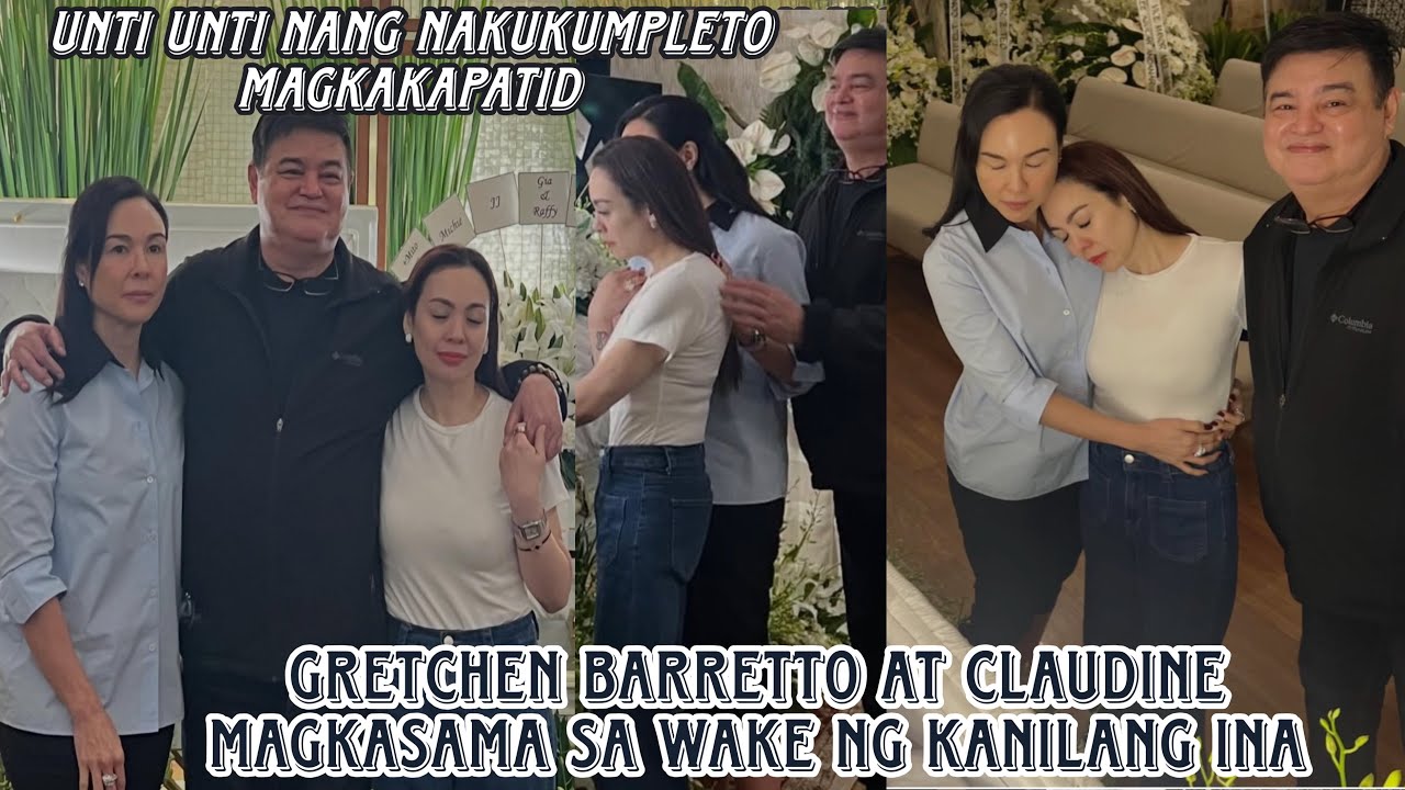 Gretchen Barretto nagpunta sa wake ng ina with Tonyboy Cojuangco 🤍 namiss ni Claudine ang ate niya