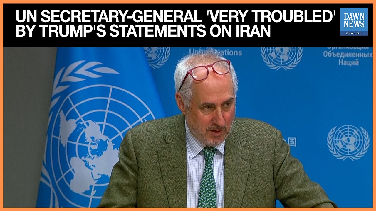 UN Secretary-General 'Very Troubled' By US President Trump's Statement On Iran, Says UN Spokesperson