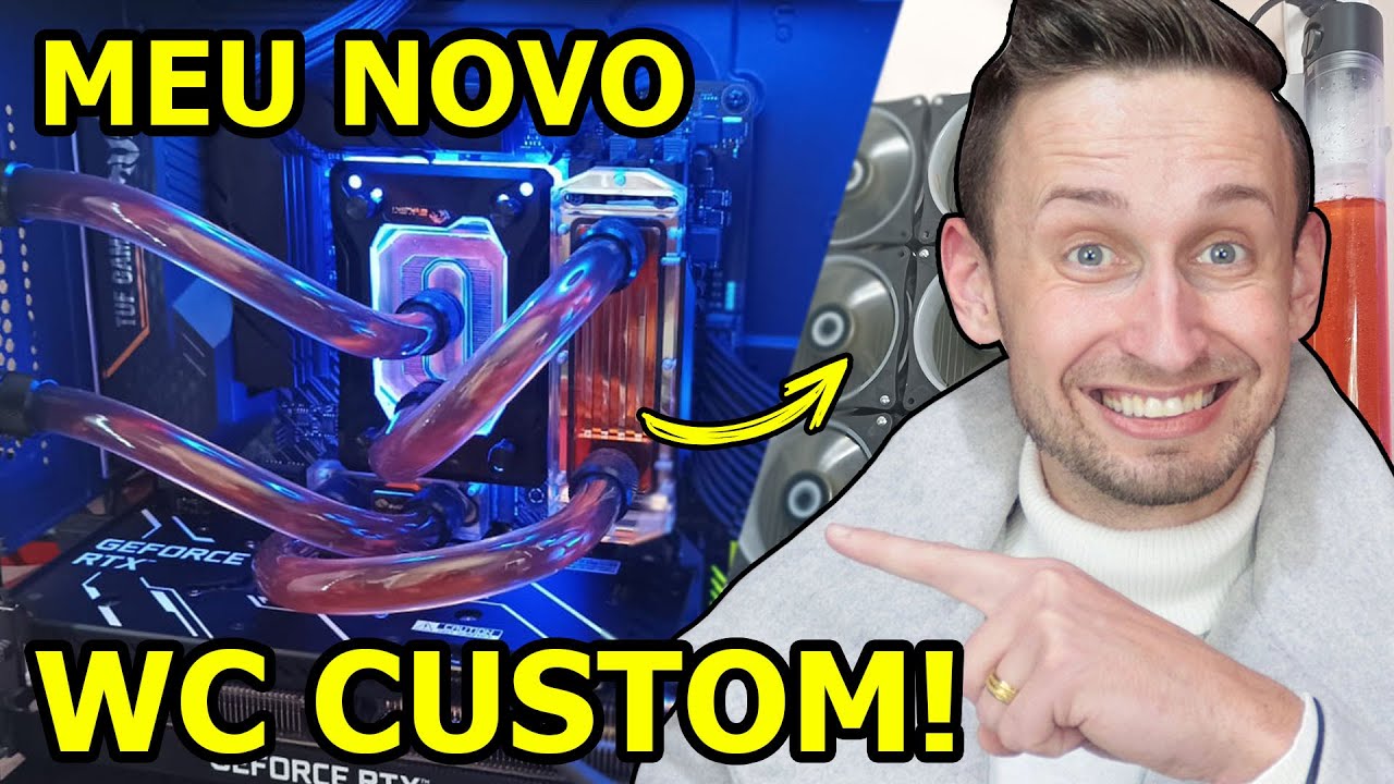 Meu novo WATER COOLER CUSTOM ficou INCRÍVEL! 🔥