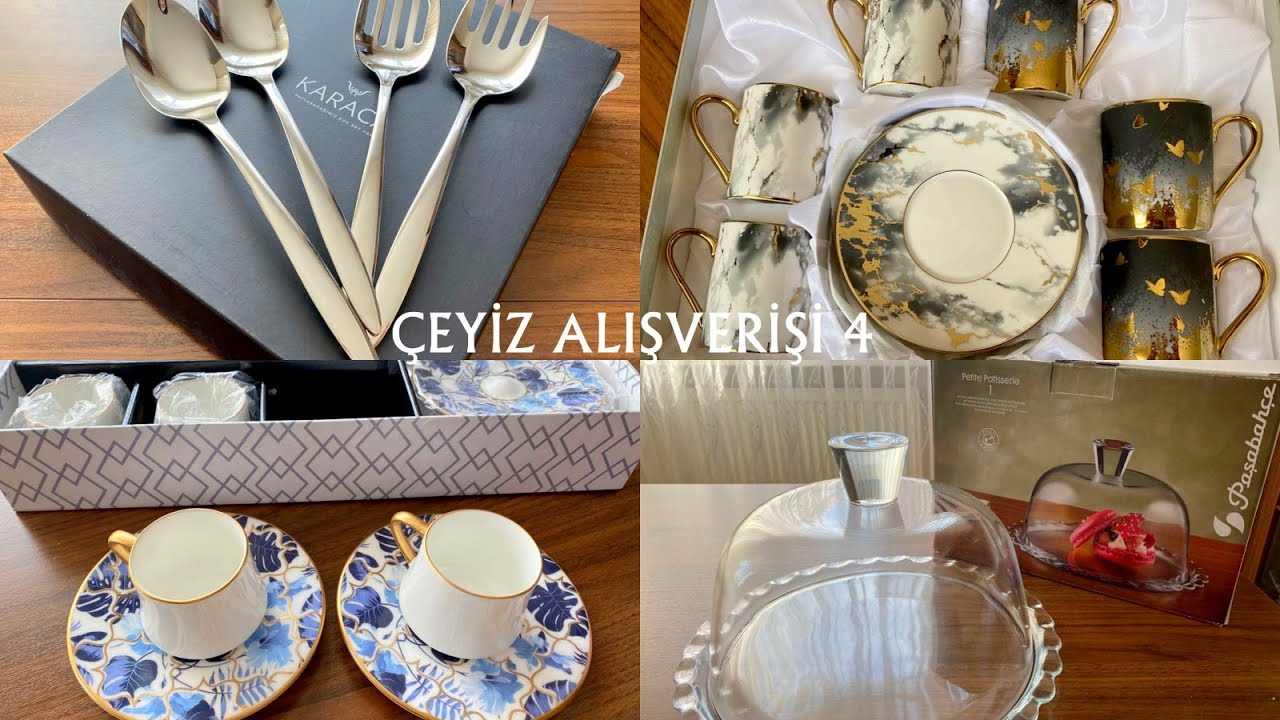 ☕️🥄ÇEYİZ ALIŞVERİŞİ 4 | PAŞABAHÇE | KARACA | KOLEKSİYON | LİNENS | NEREDEN ? NE KADARA ALDIK ?