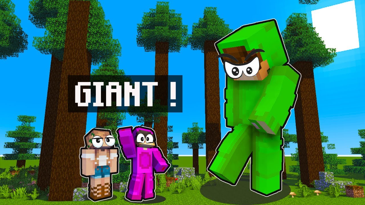 OLIP became a GIANT in Minecraft PE | @OLIPTV @Moira-YT