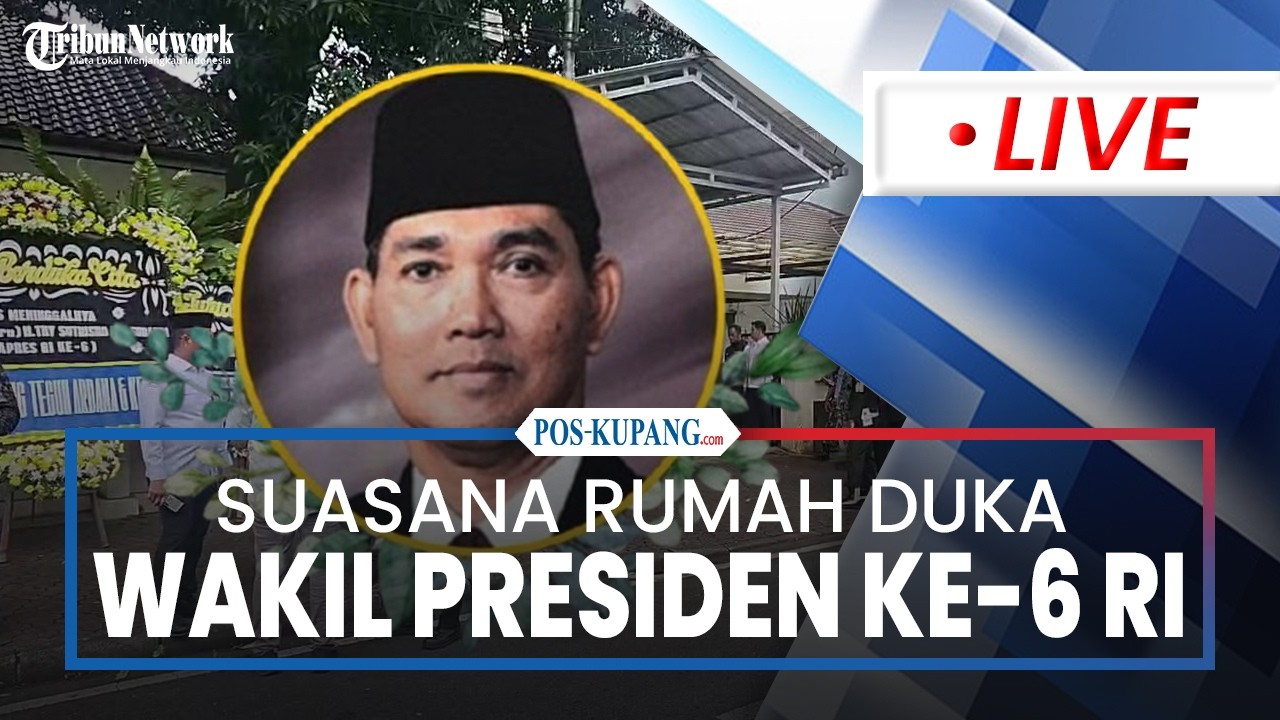 🔴Suasana Rumah Duka Wakil Presiden Ke-6 RI Jenderal TNI Purn Try Sutrisno di Menteng Jakarta Pusat