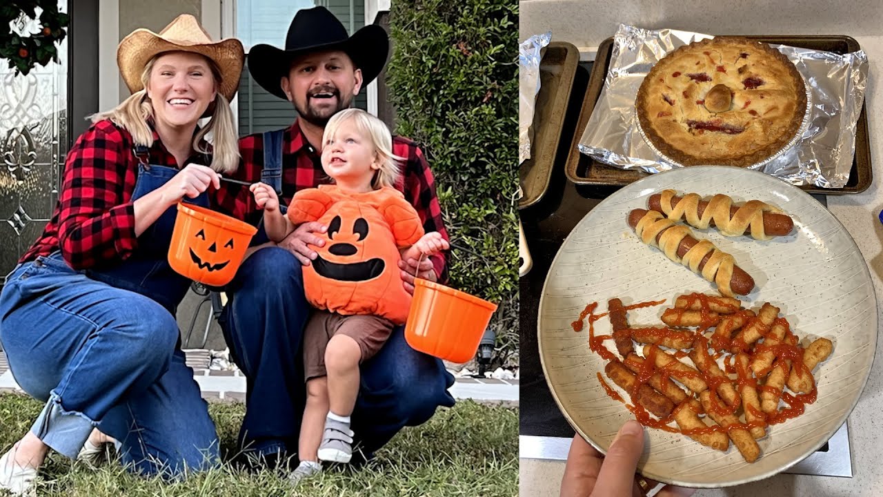 His First Time Trick-or-Treating For Halloween! | Family Costume, Spooky Food & More Fun!