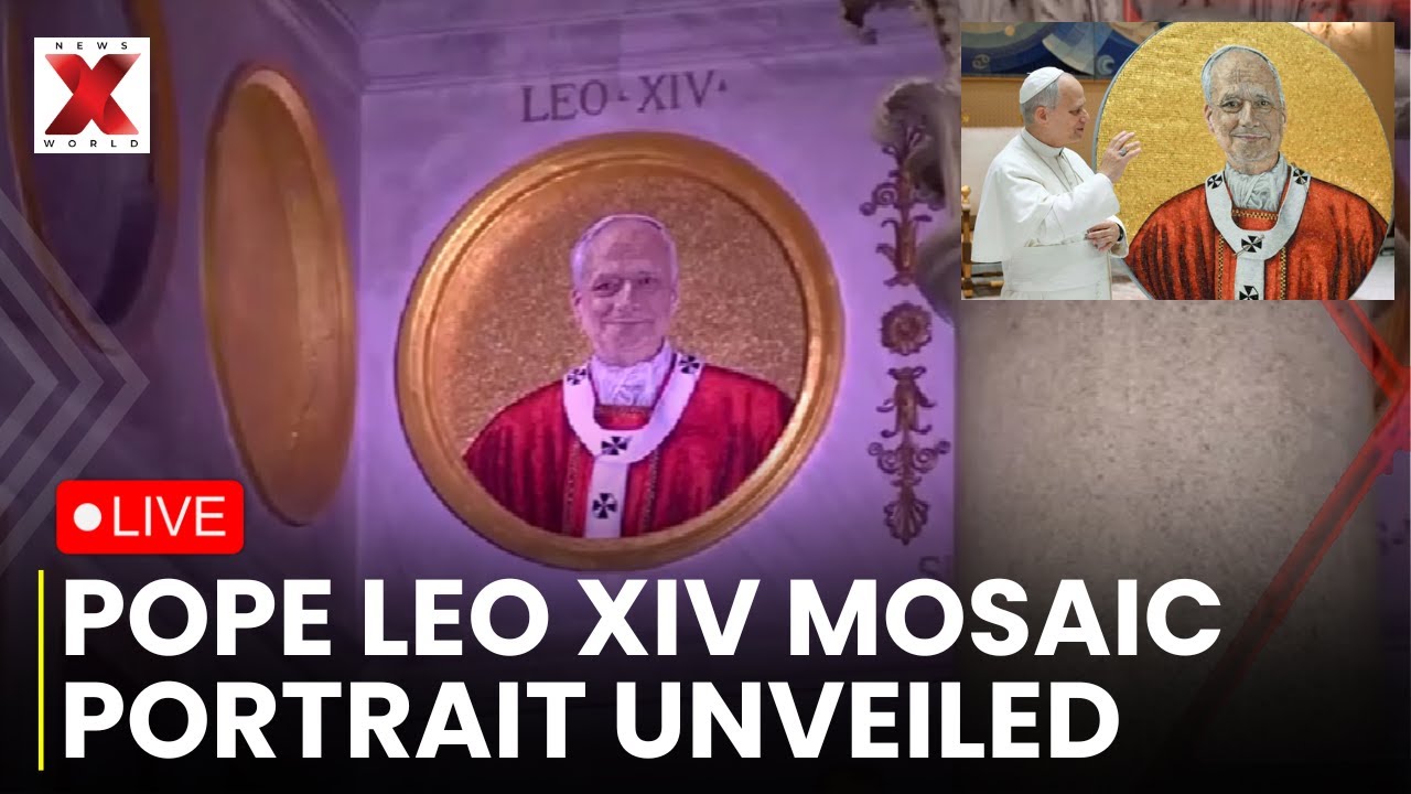 Vatican LIVE: Vatican Unveils New Mosaic Portrait of Pope Leo XIV at Rome Basilica | NewsX World