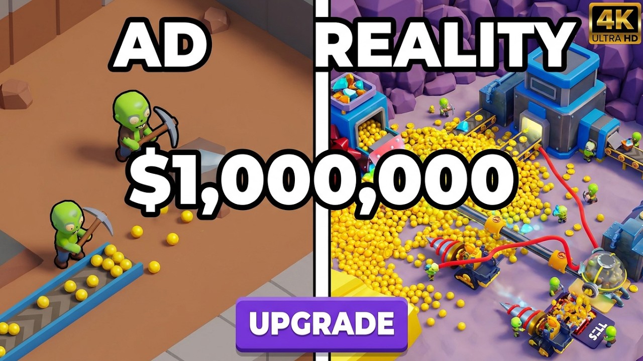 Zombie Miner | Обзор рекламы 💰 Idle Mining Empire