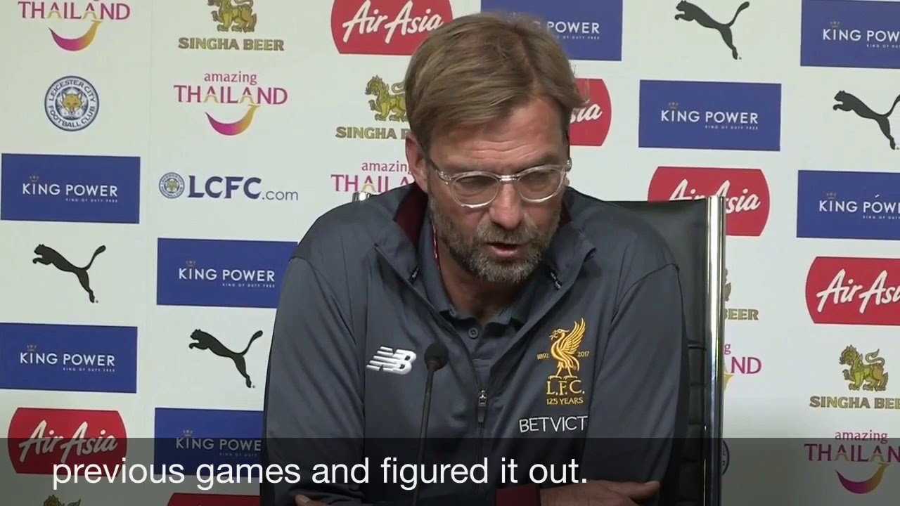 Leicester 2-0 Liverpool Klopp 20170919 (parody)
