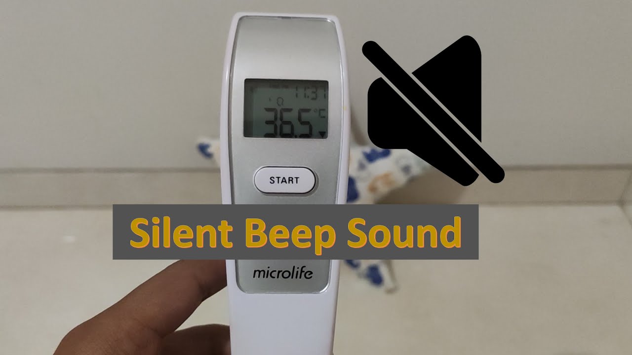 Setting Sound Thermometer Microlife FR1DL1 (FR1MR1) | Beep to silent or silent to beep