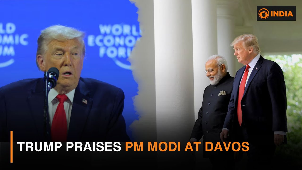Trump Praises PM Modi at Davos | US–India Ties | Latest Updates | DD India News Hour