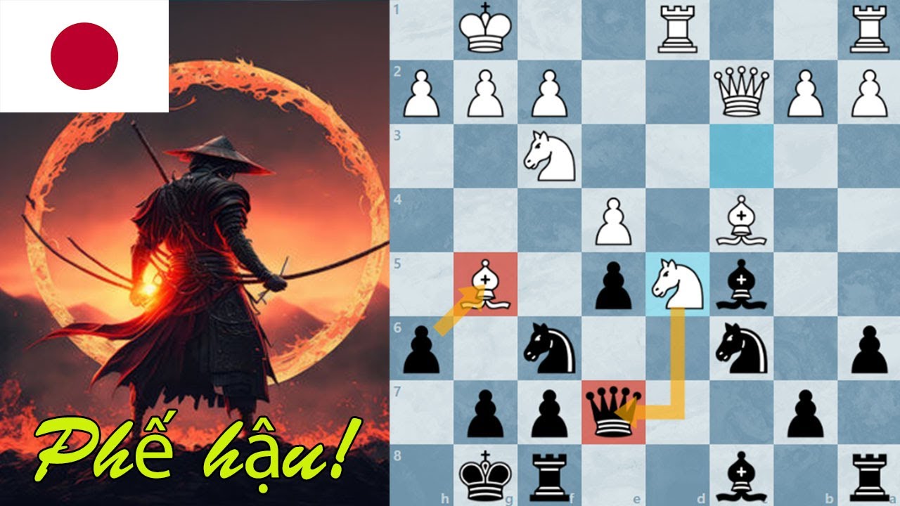 Chess TC hy sinh Hậu khi đấu với Cao thủ Nhật Bổn Elo tận 2068